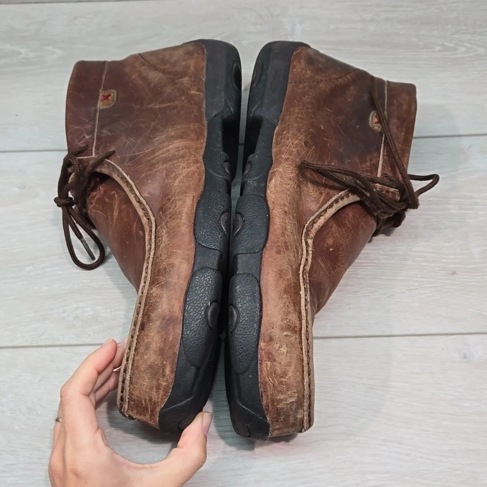 Twisted X Mens High Top Steel Toe boots leather shoes sz 12M